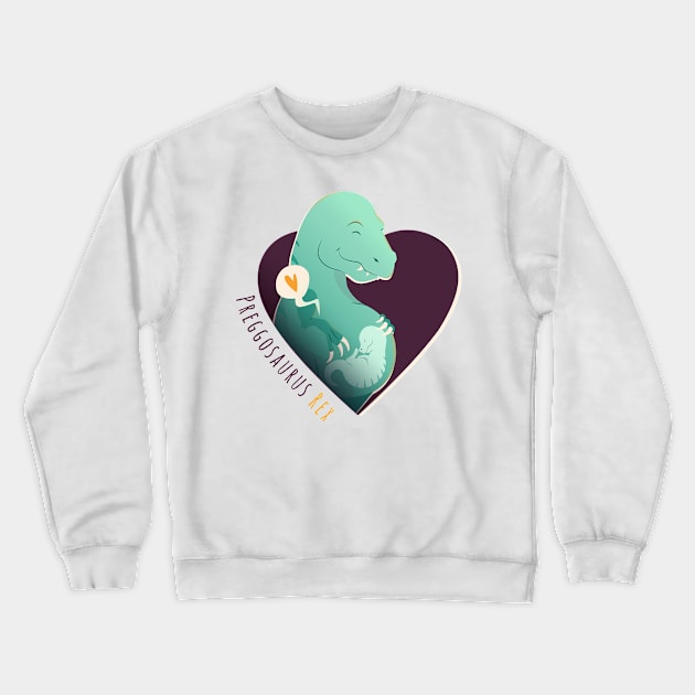 Preggosaurus Crewneck Sweatshirt by TomCage